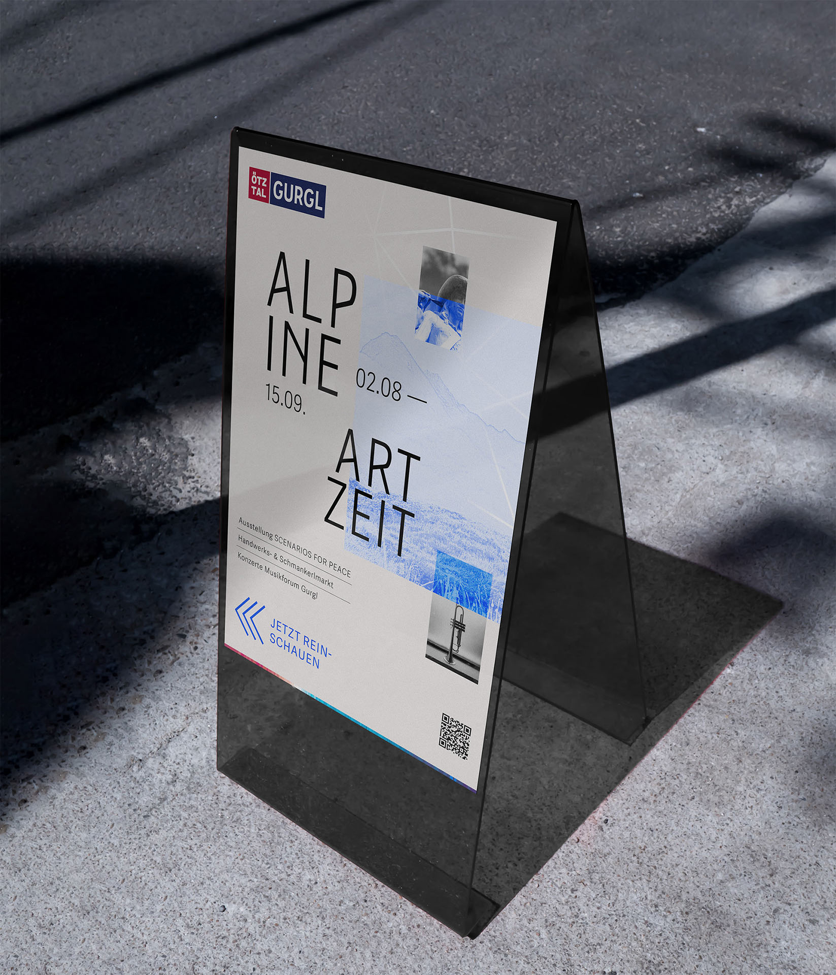 Gurgl Aufsteller Alpine Auszeit